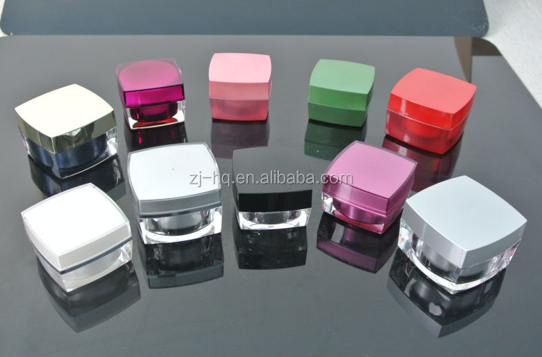 3ml10ミリリットル15ミリリットル30ml50ml四角瓶化粧品クリームジャーアクリルクリームジャー仕入れ・メーカー・工場