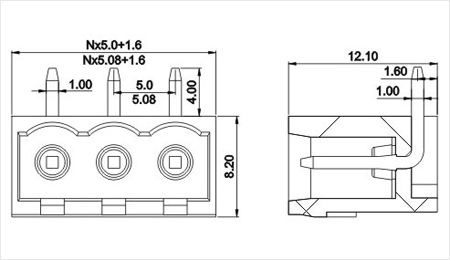 プラグイン可能なターミナルブロックコネクタの製造三河5.0/5.08mm250v仕入れ・メーカー・工場