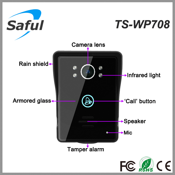 Oemワイヤレスビデオドア電話safults-wp708暗視カメラ付き問屋・仕入れ・卸・卸売り
