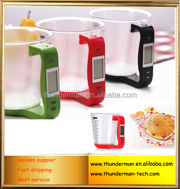600ML/1KG Plastic digital scale measuring cup for measuring liquid volume& weight仕入れ・メーカー・工場