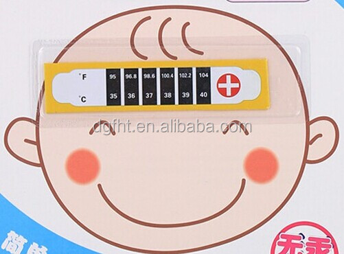 lcd額温度計ストリップ粘着ステッカー付き赤ちゃんのための発熱をチェックする問屋・仕入れ・卸・卸売り
