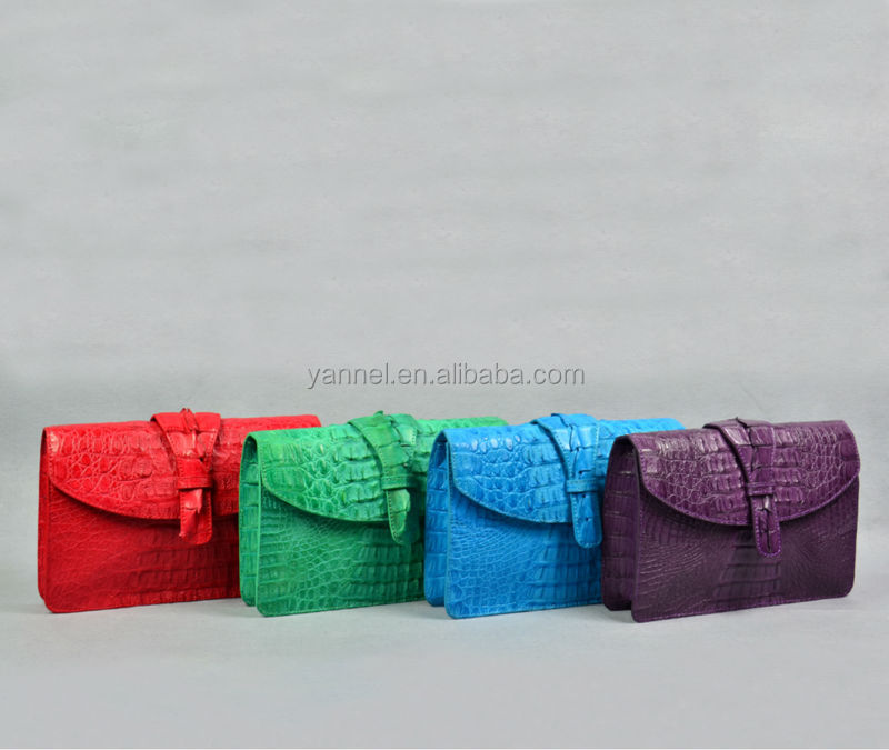 高級クロコダイルpurse_caimancluchbag_caimanクロコダイルのワニ革仕入れ・メーカー・工場