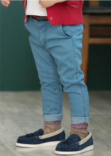 伸縮性ウエストホットトップポケット付きカジュアルなジーンズの男の子のジーンズ仕入れ・メーカー・工場