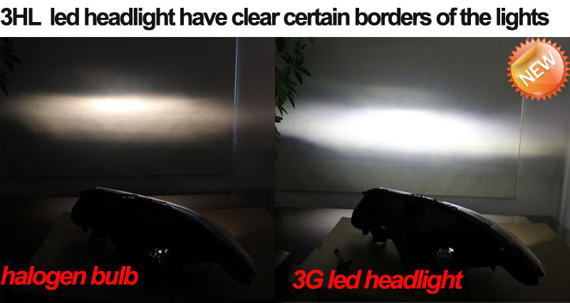2014 New all in one led headlight h4-hi/lo 30w 3000lumen all in one heat dissipation car led headlight