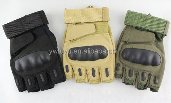 軍の戦術的なロゴは受け入れたカスタム卸売指なし手袋仕入れ・メーカー・工場