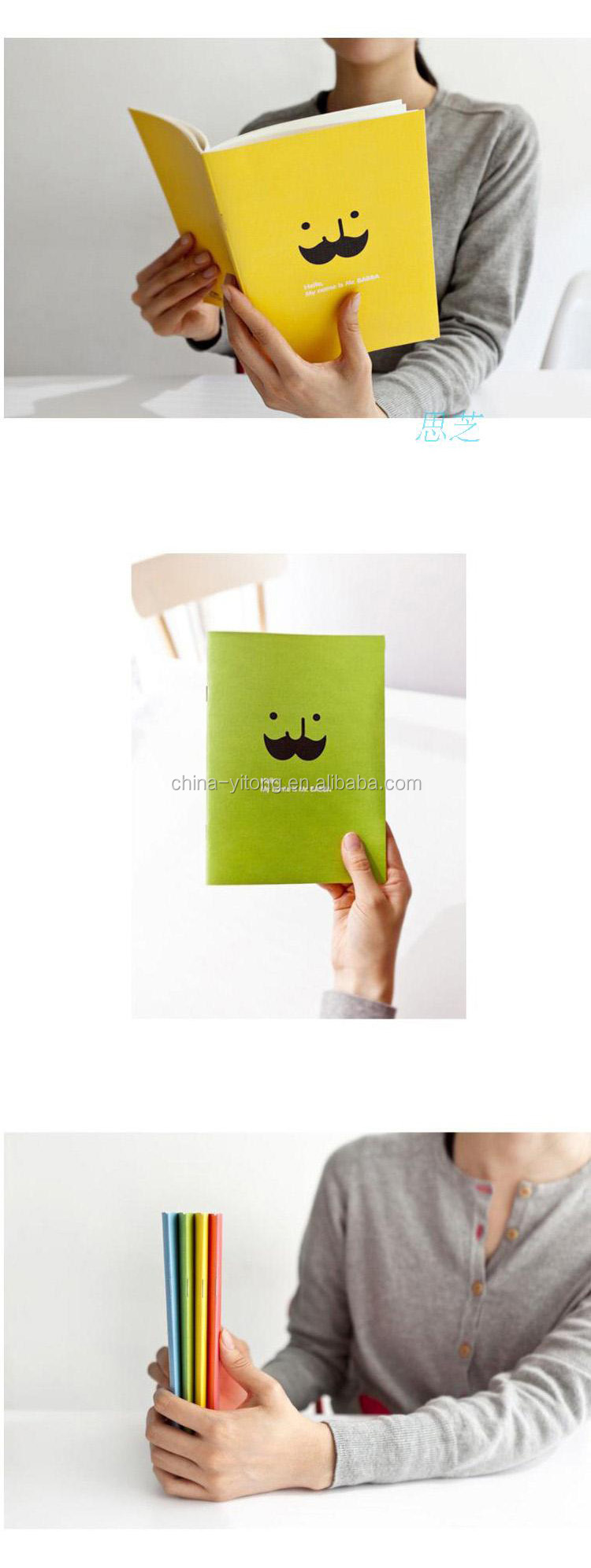 熱い設計ひげ付きメモ帳/口ひげ木靴notebook/ゴアtexのかわいこちゃん問屋・仕入れ・卸・卸売り
