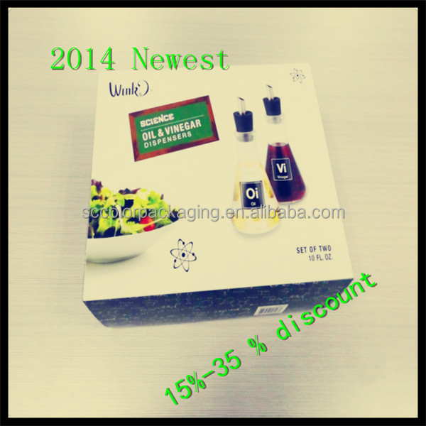 Custom make cheap paper red wine packaging box in China