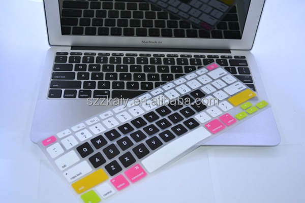 2014年6色のラップトップのキーボード用シリコンスキンカバーmacpro13問屋・仕入れ・卸・卸売り