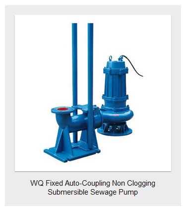 WQ Fixed Auto-Coupling Non Clogging Submersible Sewage Pump