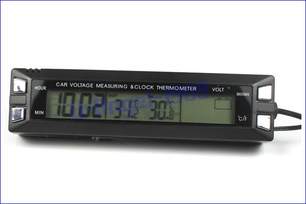 Купить 3 в 1 цифровой 2 цвета часы lcd монитор напряжения автомобиля ...