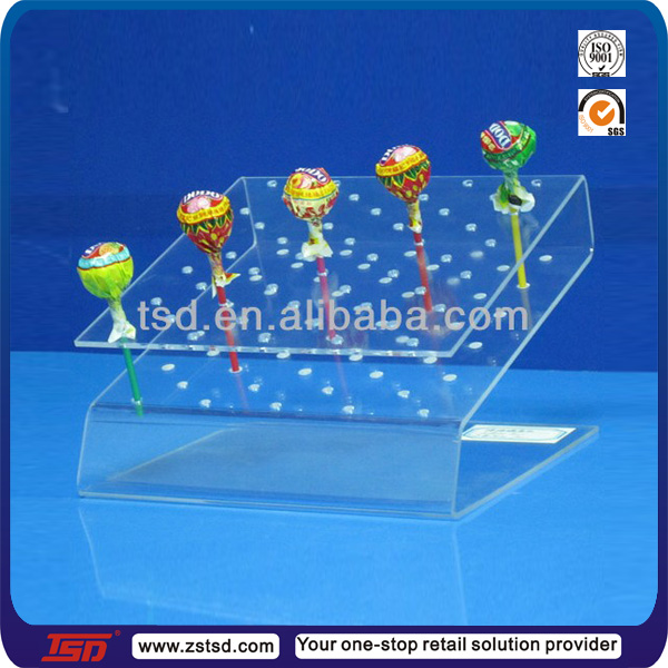 TSD-A5127 plexiglass countertop displays/plexiglass display stand/lollipop stand