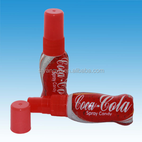 New design cola spray candy