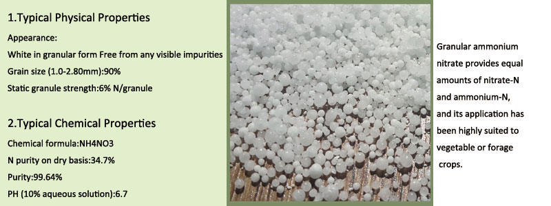 Water soluble nitrogen fertilizer Ammonium Nitrate