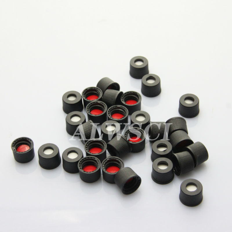 白シリコン製造8mmの赤いptfe黒キャップ用セプタム問屋・仕入れ・卸・卸売り