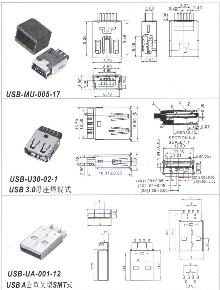 usbsmdコネクタ