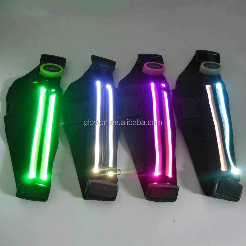 led用ベルトウエストバンド、 モバイルledキーウエストバンドスポーツのためのグロー問屋・仕入れ・卸・卸売り