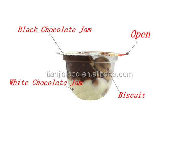 High-capacity Chocolate Cup with Biscuit