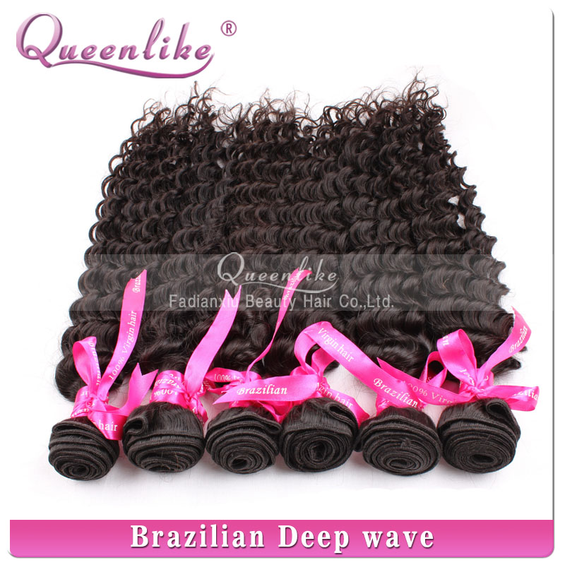 中国式の髪卸売安い100％バージンブラジルの深い波の毛問屋・仕入れ・卸・卸売り