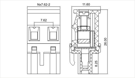 三河sh231-7.62高品質の端子ブロック仕入れ・メーカー・工場