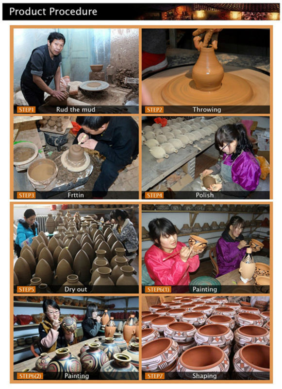 古代中国風手作り装飾的な陶器の絶妙な家問屋・仕入れ・卸・卸売り