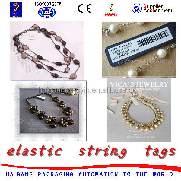 Custom Printed Mini Jewelry Tags,Elastic String Tags Buy Custom Made