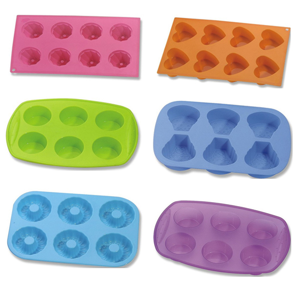 The pop green color egg shaped silicone cake mould cookie cup
