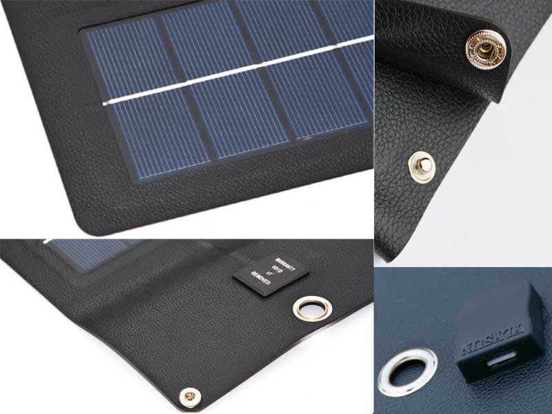 革5w折り畳み式の携帯ソーラー充電器