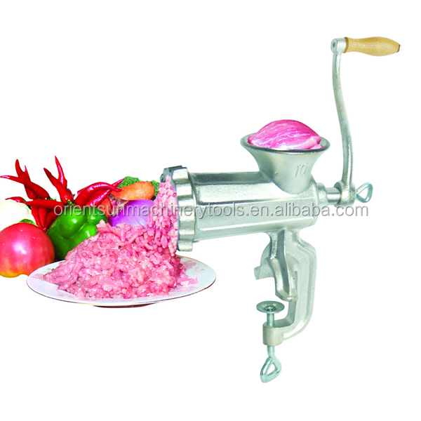 Hot tinned Cast iron Handle operating meat mincer
