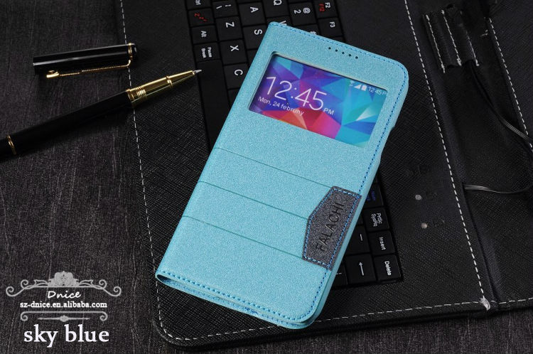 for galaxy s5 S viewing window flip case,fashion shining case for samsung galaxy s5