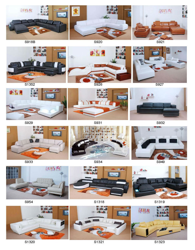 本物の高級住宅家具のスーツletaher売れ筋deisign0413-a1135のリビングルームのソファ仕入れ・メーカー・工場