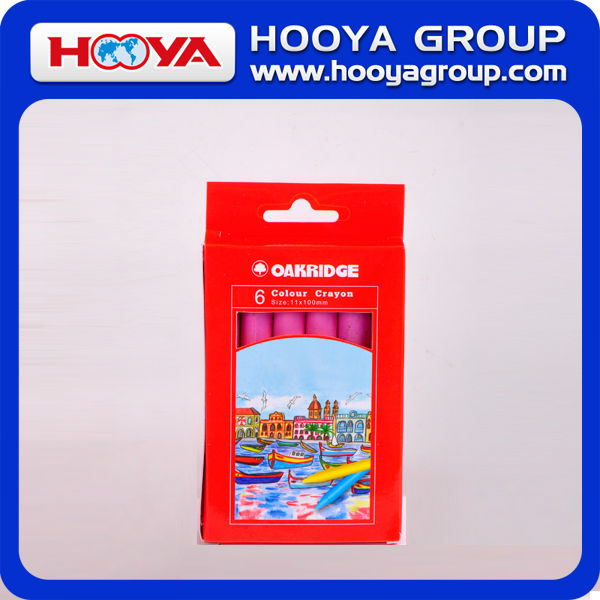 安い6個1.1*10cm多色文房具プロモーションの卸売子供のクレヨン問屋・仕入れ・卸・卸売り