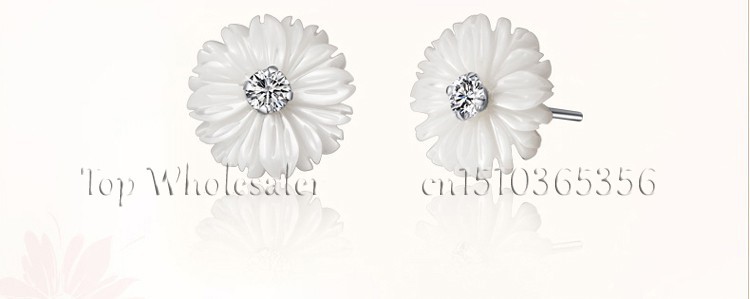 S925 Silver Pair S925 Silver Earrings Women/‘S Japanese and Korean Style Natural Sweet Dandelion Earrings Temperament Ball Sweet Ear Jewelry LOt 925 Silver