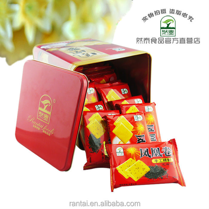 assorted biscuit in tin for private label