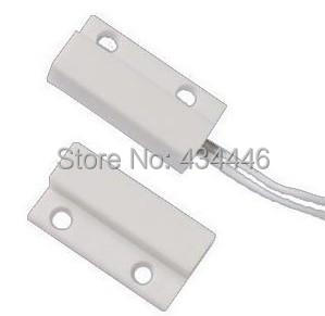 FREE shipping,Wired Magnetic DoorWindow Magnetic Plastic Reed Contact Sensor for Alarm