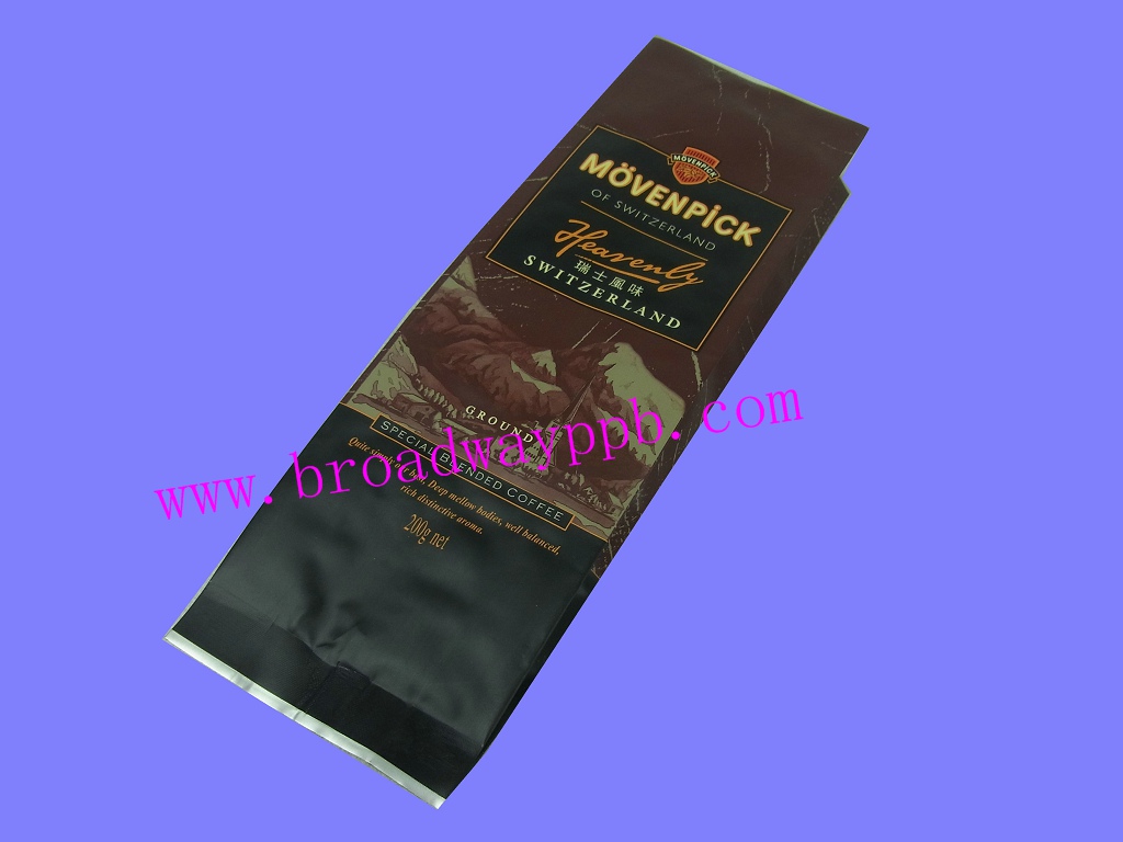 custom printing back seal side gusset plastic tea bag