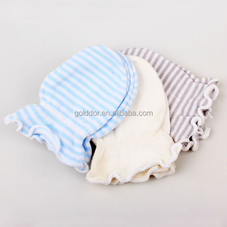 新生児綿のベビーミトン、 乳児のベビーミトン0〜3ヶ月3組問屋・仕入れ・卸・卸売り