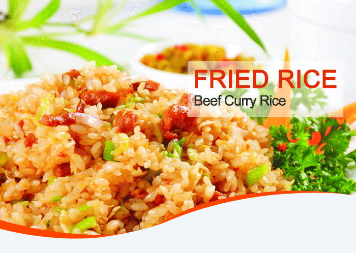 convenient curry flavour fried rice instant foods