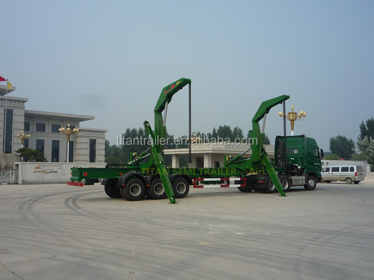 3 axle trailer container lift sidelifter for containers container trailer side loading with steel spring