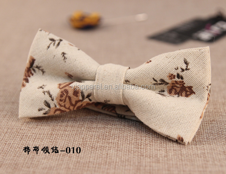 綿花柄印刷された蝶ネクタイ仕入れ・メーカー・工場