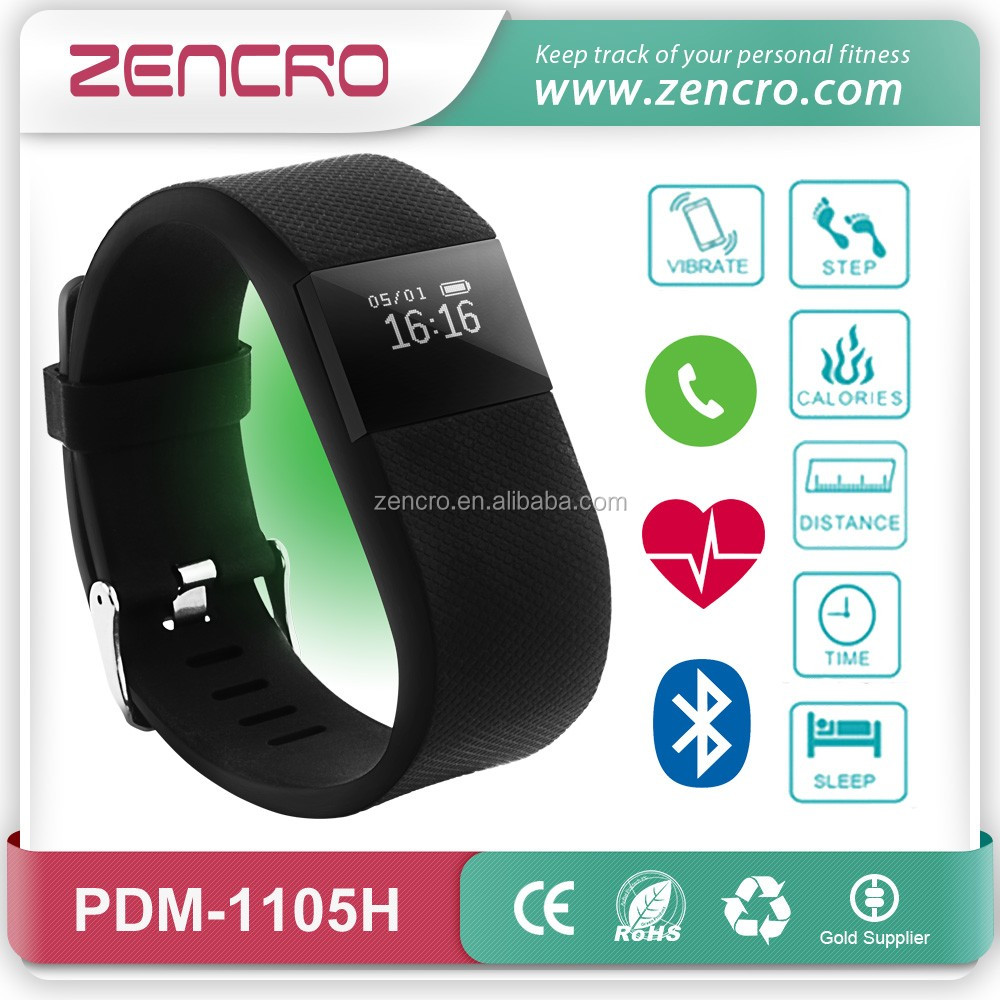 Zencro最新ムーティ機能fitbit充電hr心拍数モニターbluetooth veryfitスマートリストバンドブレスレット仕入れ・メーカー・工場