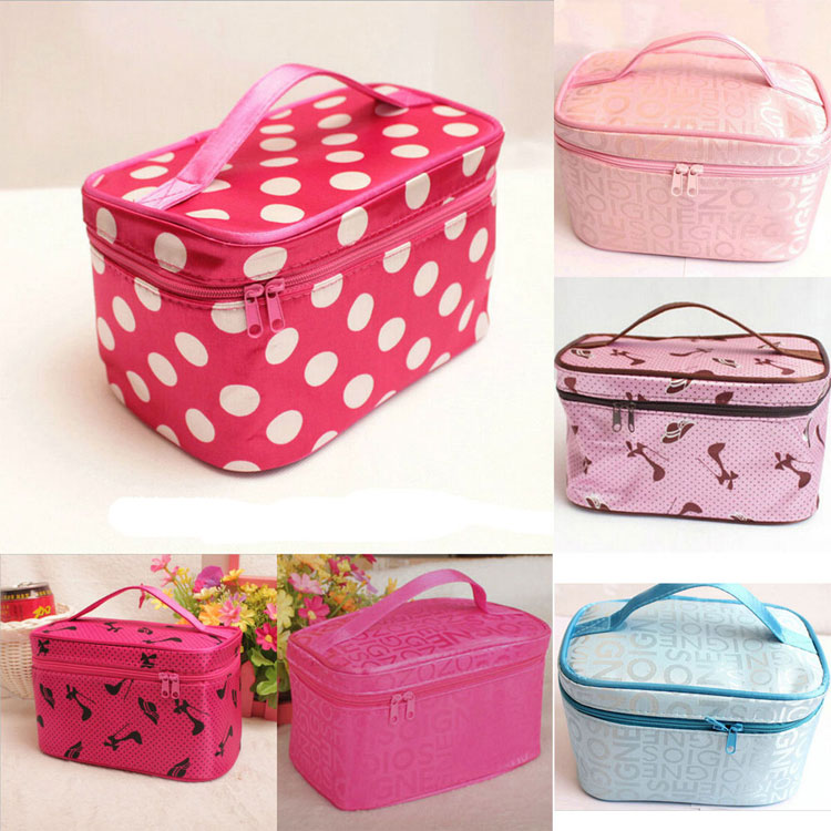 Various Colors & Designs Available 2016 New Style High-End Handmade Polyester Toilet Bag
