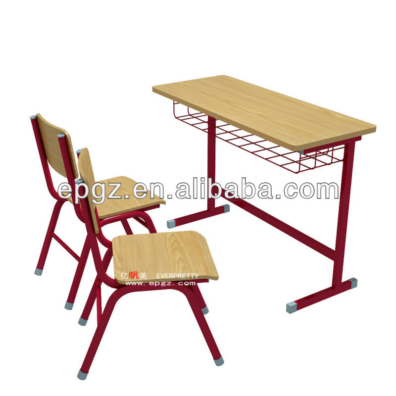 Doble asiento del adolescente de mesa y sillas, diseño moderno mesa de