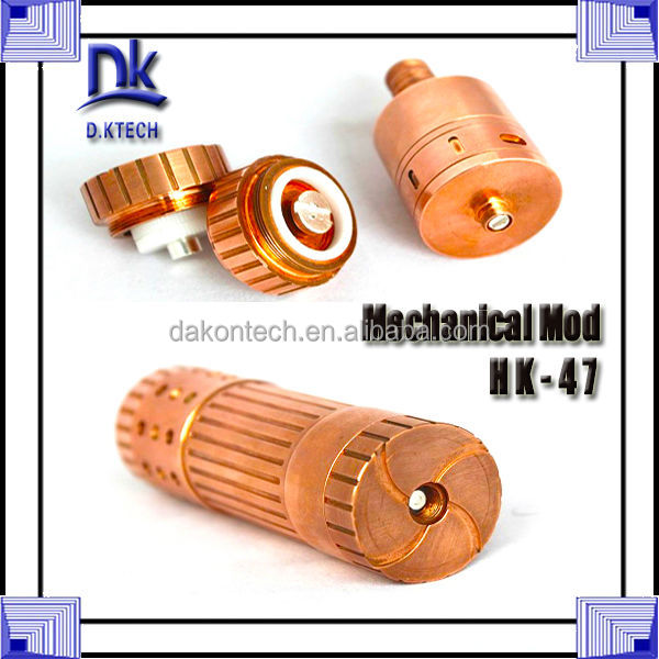 Pure Copper 50w mod cloupor t5 26650 Mod 2014 new mechanical mod HK-47