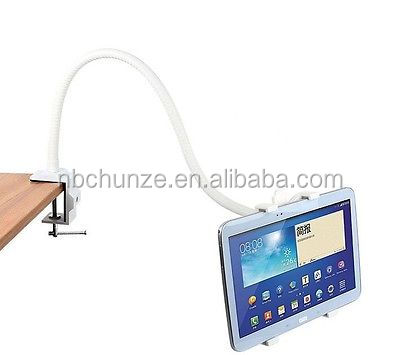 中国卸売のalibabaホット製品2014年新しいフル回転ガチョウ- 首のタブレットpcアンドロイドスマートフォン用ホルダースタンドとコンピュータ問屋・仕入れ・卸・卸売り