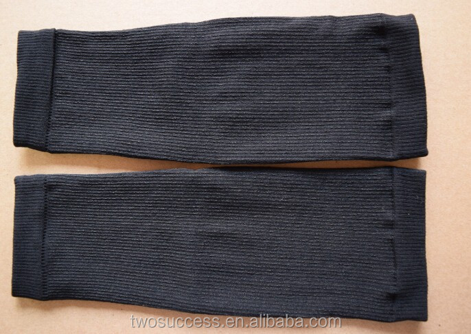 Black Spandex Nylon compression calf sleeve leg support basketball sleeve