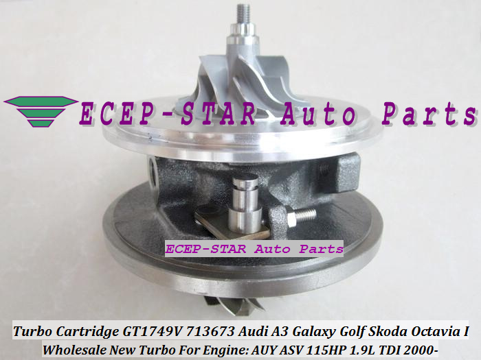 Turbo CHRA Cartridge Turbocharger GT1749V 713673-5006S 713673 For Audi A3 Galaxy Golf Skoda Octavia I 2000- 1.9L TDI AUY ASV 115HP (1)