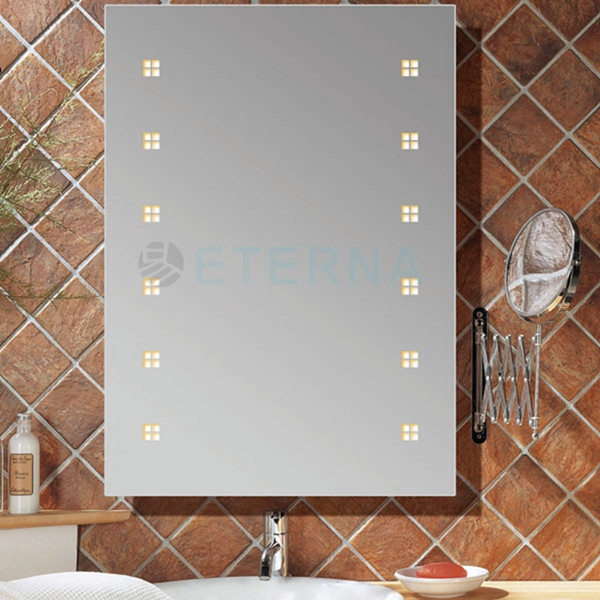 Espejo de baño framless inodoro moderno europeo de pared LED de baño