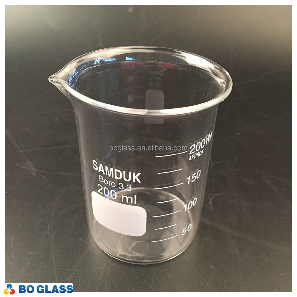 Supply Of 200ml Laboratory Glass Beaker In Low Form High Temperature Resistant Glass Precision