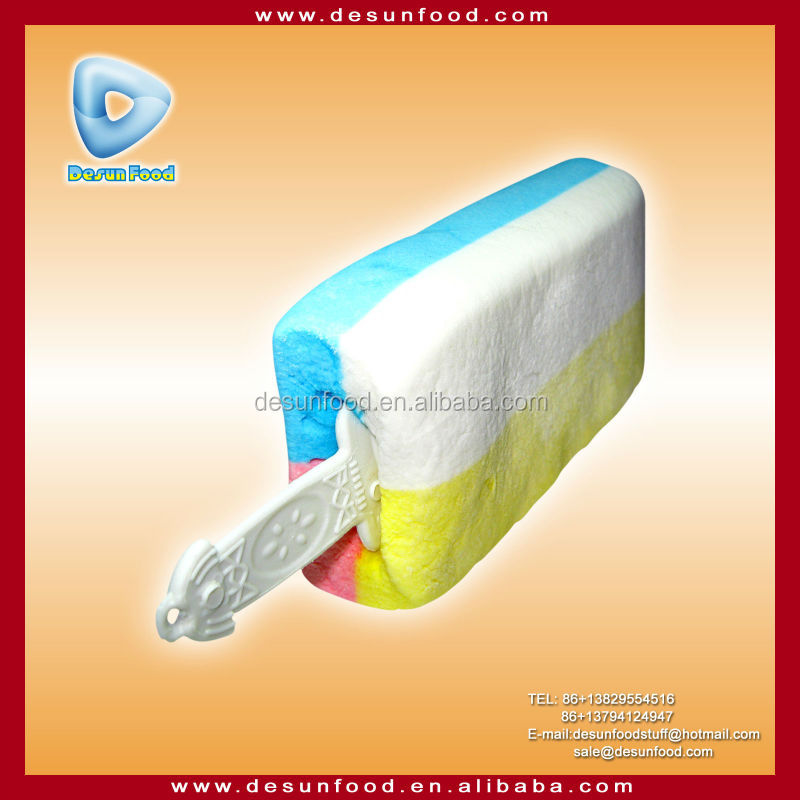 New item 4 colours ice cream stick marshmallow