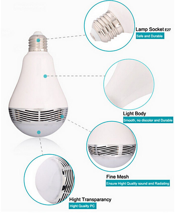 2014 latest led light lamp mini stage lights bluetooth audio